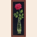 Набор для вышивания нитками ЧАРИВНА МИТЬ "Роза красная"